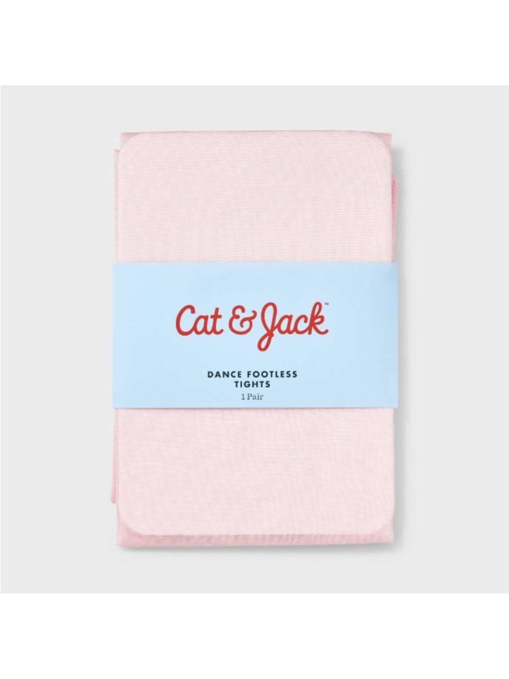 Cat & Jack Dance Footless Tights - Light Pink- Size M (7-10)